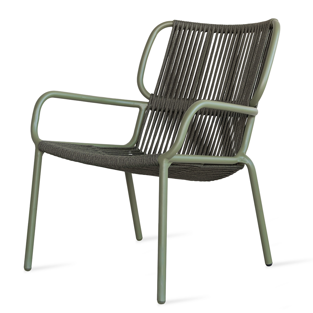 Vincent Sheppard_Ribbon Lounge Chair_Moss_45°_FF